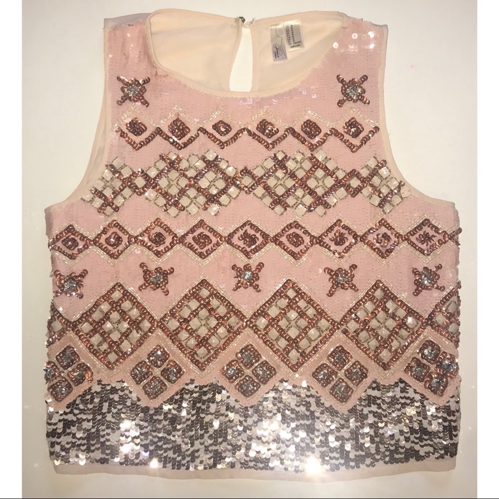 Forever 21 sequins crop